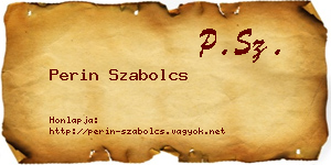 Perin Szabolcs névjegykártya